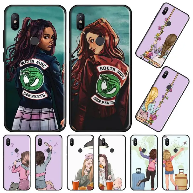 Чехол для телефона Girls Bff Best Friends Forever чехол Xiaomi Redmi Note 4 4x5 6 7 8 pro S2 PLUS 6A PRO|Бамперы| |