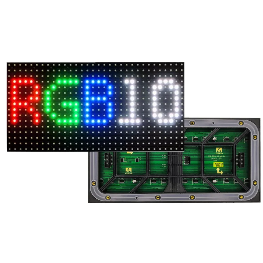 Светодиодсветодиодный Беговая линия Outdooe P10, полноцветный SMD3535 RGB SMD HUB75 320*160 мм светодиодный Светодиодная панель, модуль дисплея от AliExpress WW