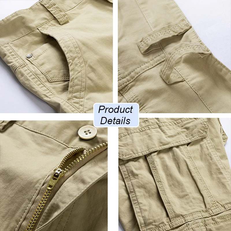 

2021 Men Summer New Tactical Cotton Cargo Shorts Men Streetwear Pockets Shorts Men Casual Fashion Loose Camouflage shorts 28-38