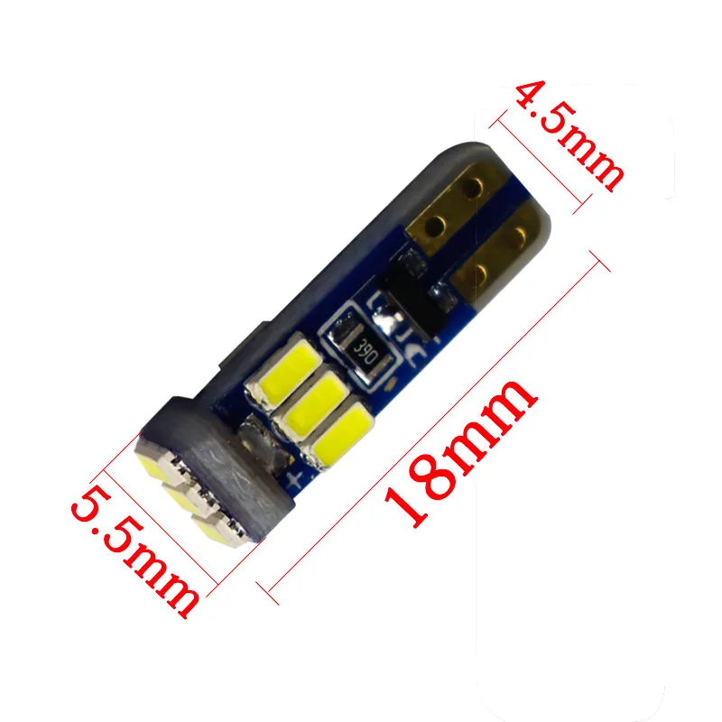 100 шт. AC 12 В T5 9 SMD 3014 W3W Led 74 73 НЕполярный приборный кластер Светодиодная панель