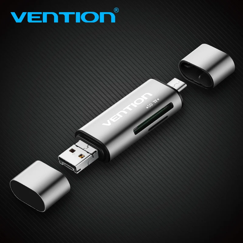 Vention Mini SD OTG кард-ридер USB 3,0 2,0 Micro USB 3,0 2,0 до type C кард-ридер Micro SD TF кард-ридер для портативных ПК