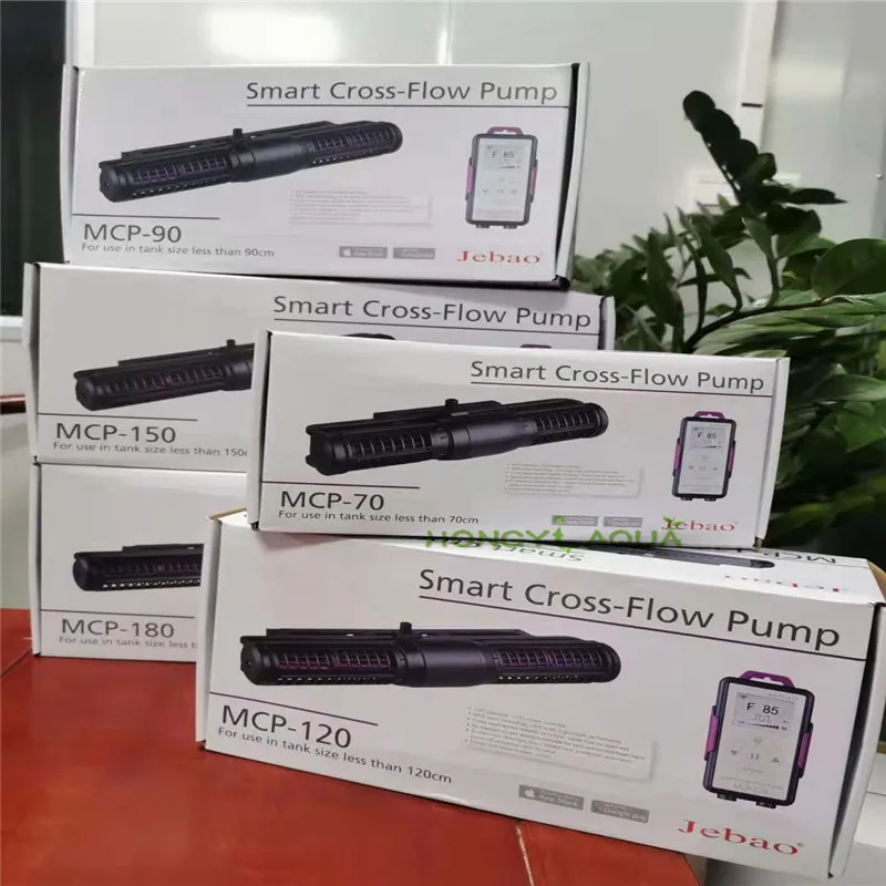 Новый Jebao MCP 70 90 120 150 180 поперечный насос дисплей с Wi-Fi управлением тихий цикл