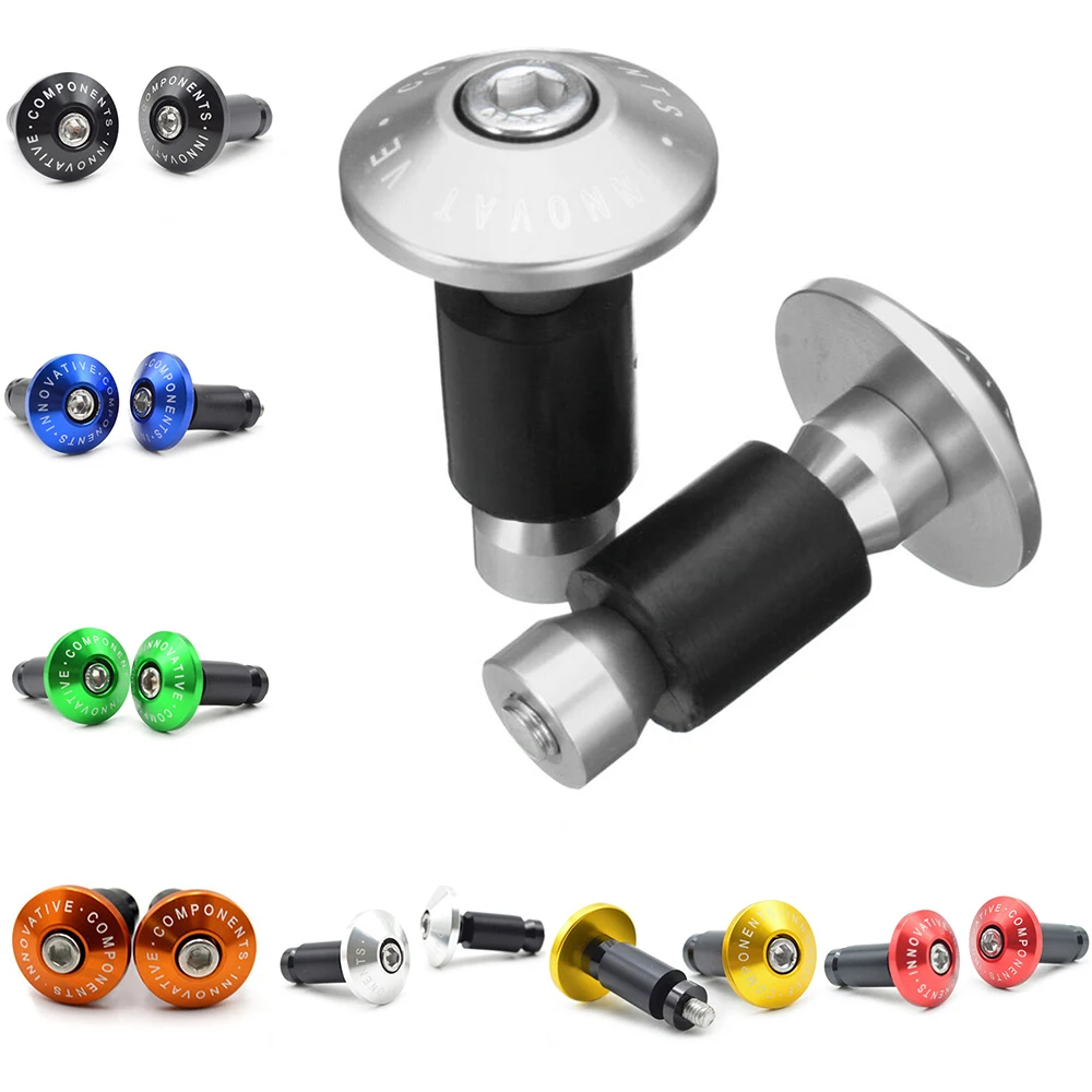 

Cycling Bike Handlebar End Plug Grips Handle Bar Cap Aluminum Alloy Accessory