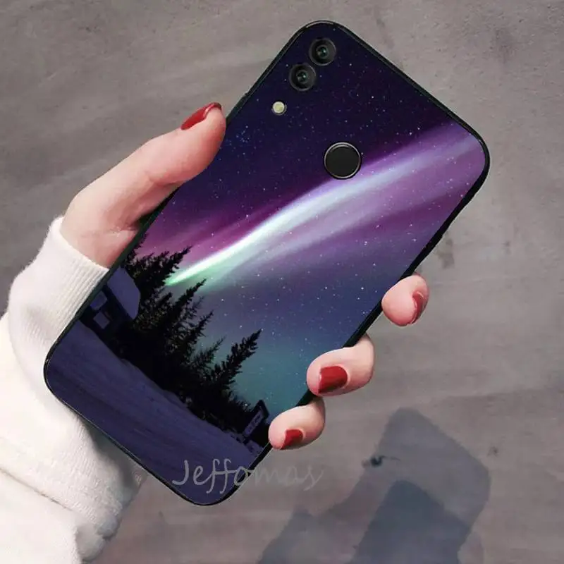 

aurora beautiful natural scenery Phone Case For Huawei Honor view 7a5.45inch 7c5.7inch 8x 8a 8c 9 9x 10 20 10i 20i lite pro