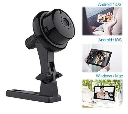

Mini WiFi Camera 2018 Fish-eye Home Security Camera IP HD 720P Mini Webcam Wireless Baby Nanny Camera Night Vision with Audio