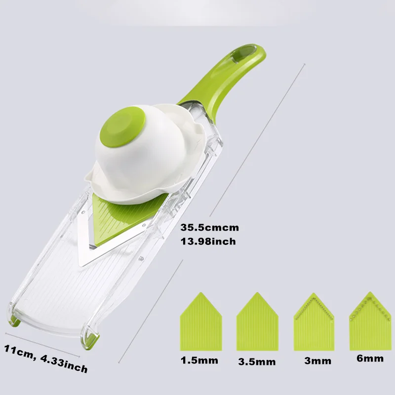 Manual Lemon Chopper Vegetable Mandoline V-Slicer Dicer With 5 Replaceable Blades Veggie Cutter Kitchen Tools | Дом и сад
