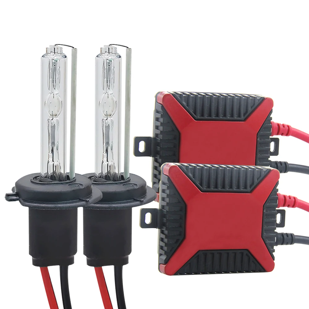 Ксенон H7 35 Вт AC 55 Вт Тонкий балласт комплект HID ксеноновая лампа для фар 12 В H1 H3 H11 h7 ксенон hid комплект 4300 К 6000 К Замена галогенной лампы