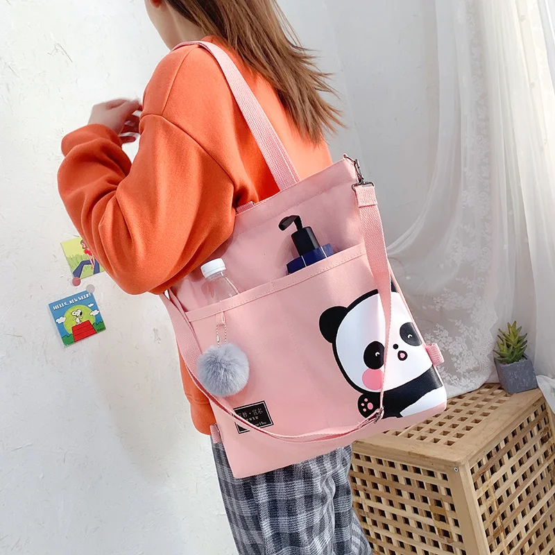 

Canvas bag female cloth bag college student class school bag handbag carrying book canvas bag ins shoulder bag cloth bag bag