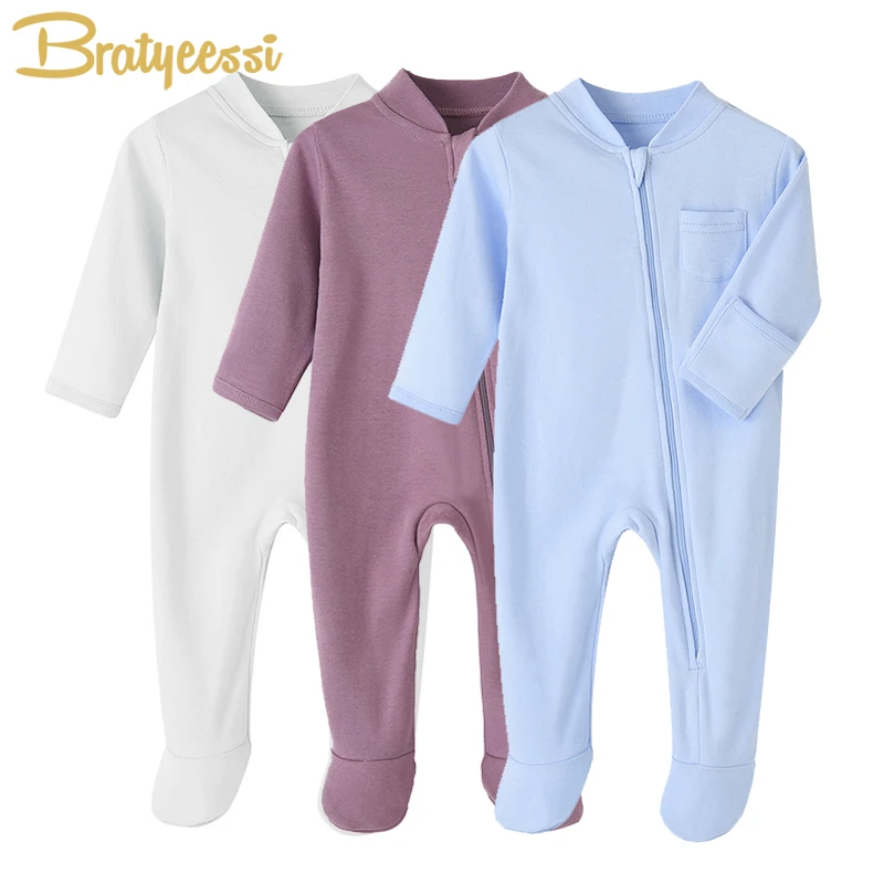 Soft Cotton Baby Romper Footed Newborn Clothes Baby Jumpsuits for Girls Boys Overalls Spring Toddler Onesie Infant Clothing