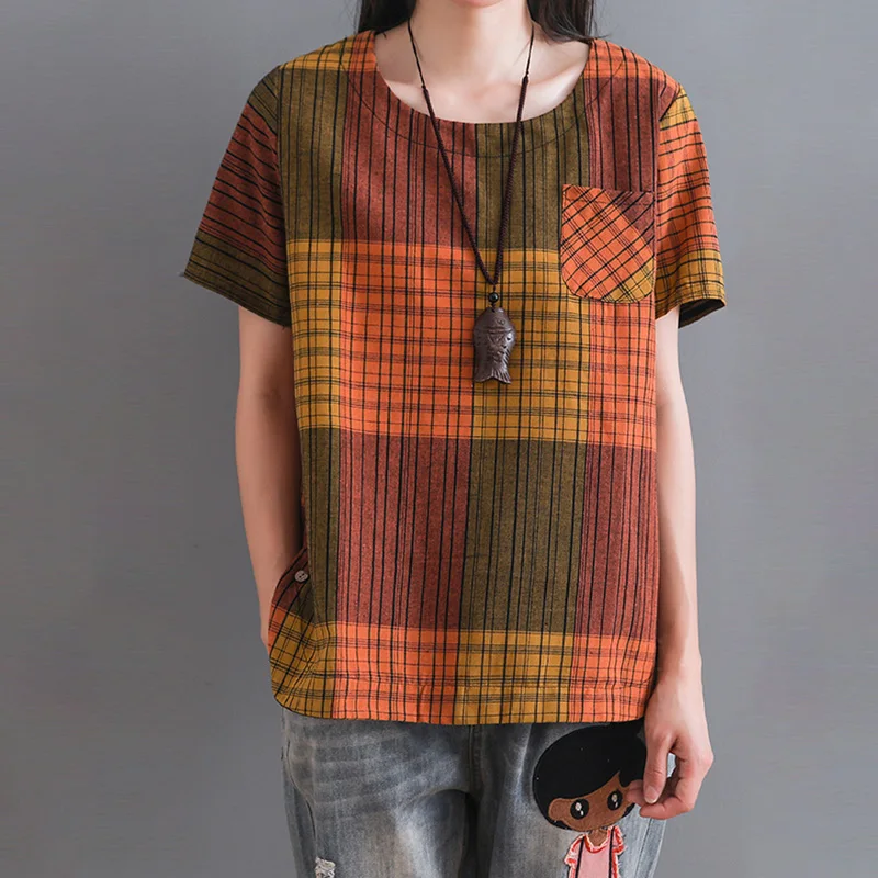 Корейская мода женская хлопковая летняя блузка с напуском короткая рубашка в