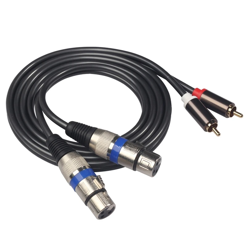 Hifi o кабель 2 Rca папа к Xlr 3 Pin гнездовой микшерный пульт усилитель двойной двойному