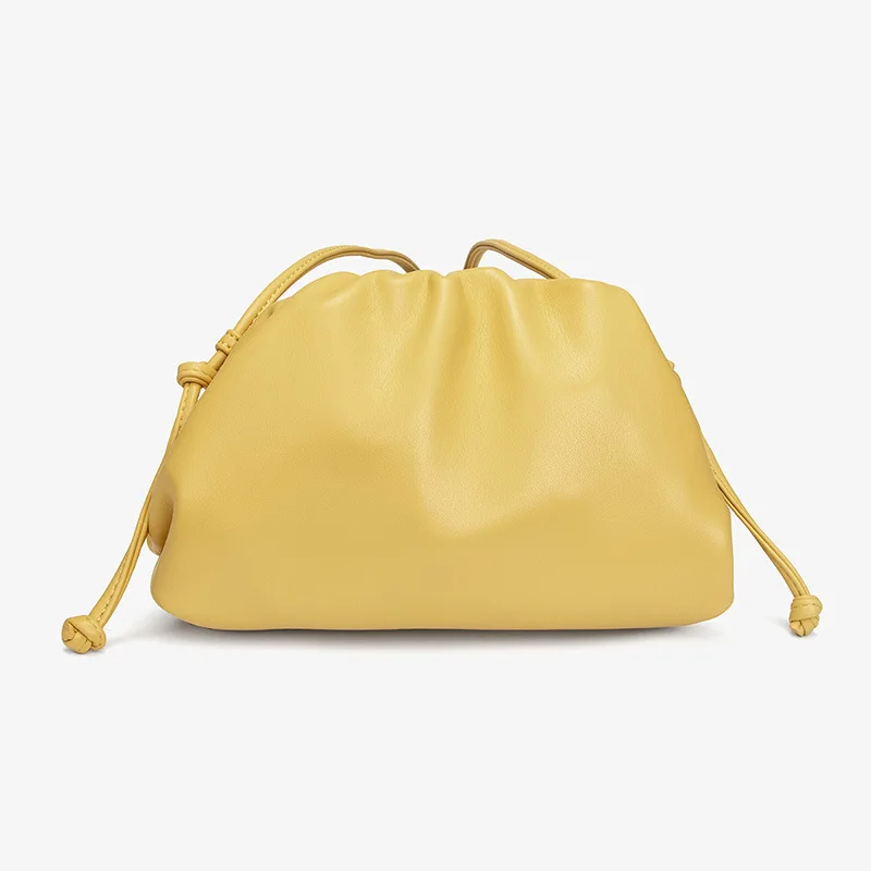 Женская сумка в стиле облако летняя мягкая плиссированная Сумка клатч из