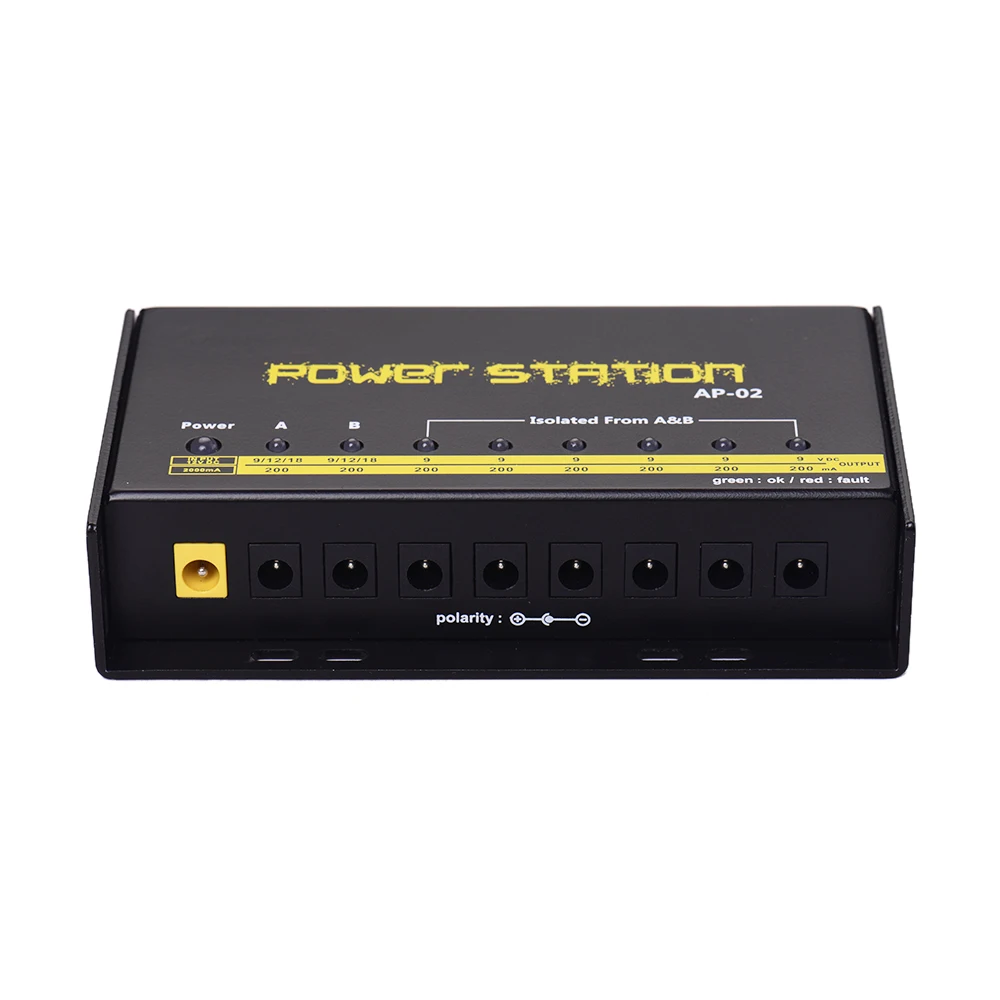 Гитарная педаль Питание 8 выходами DC for9V / 12V 18V гитарная Панели электростанция