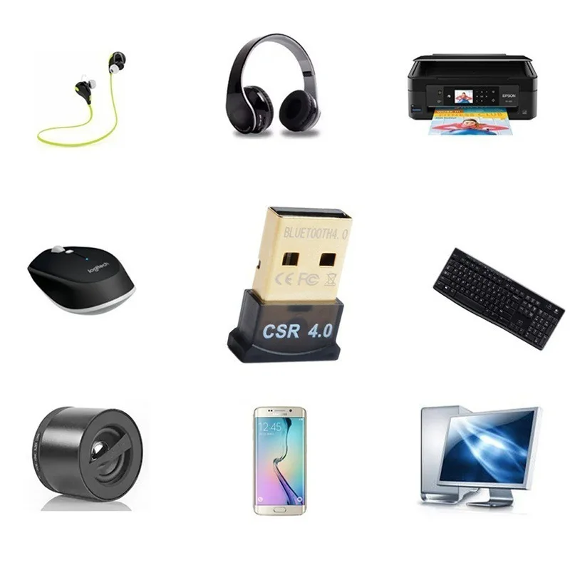 Мини-USB Bluetooth-совместимый адаптер 4 0 с двумя режимами беспроводной CSR USB 2 0/3 для Windows