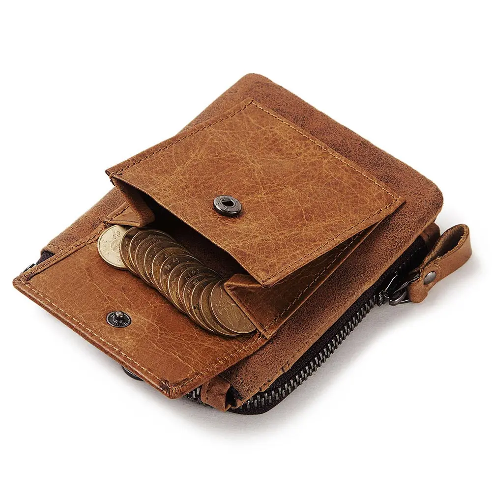 Новинка 2021 мужское портмоне держатель для карт маленькое винтажное из 100%