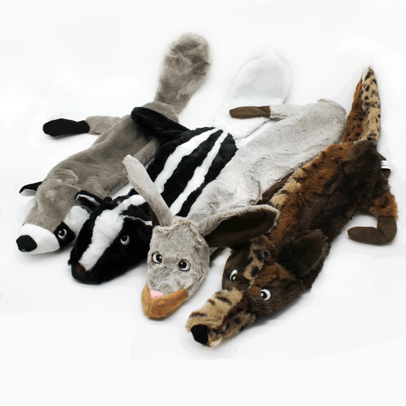 Новинка милые плюшевые игрушки писк питомца волк кролик животное плюшевая