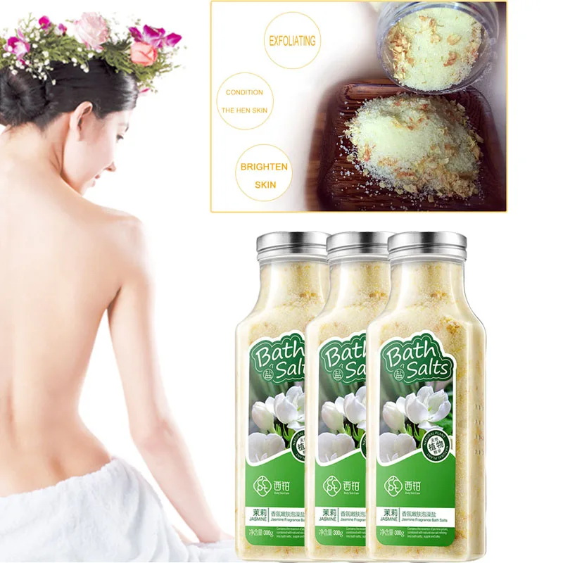 CCPT духи жасмина лепестки для ванны разглаживание экстракт отшелушивающая соль 300