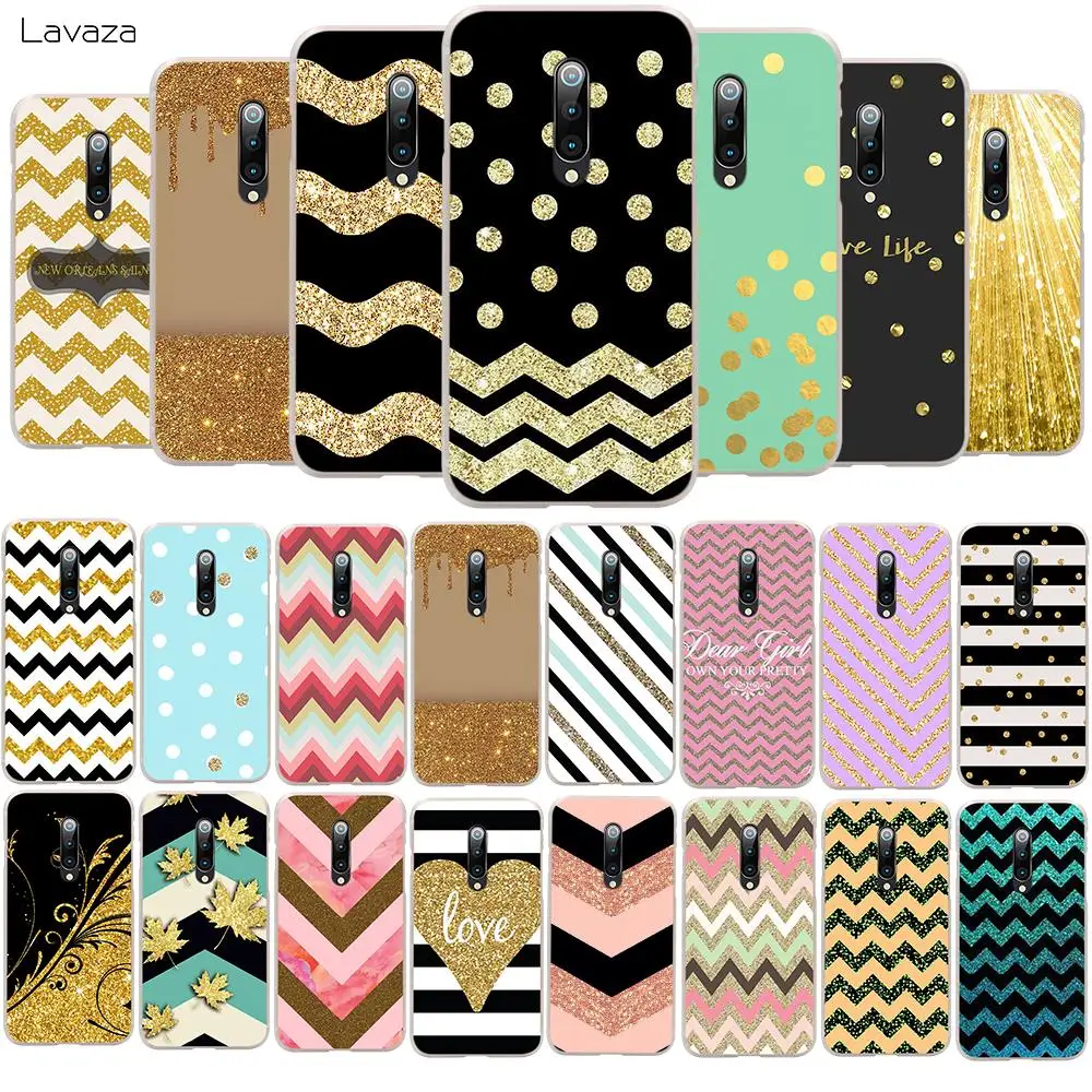 Lavaza золотой розовый черный блестящий волнистый точечный жесткий чехол для