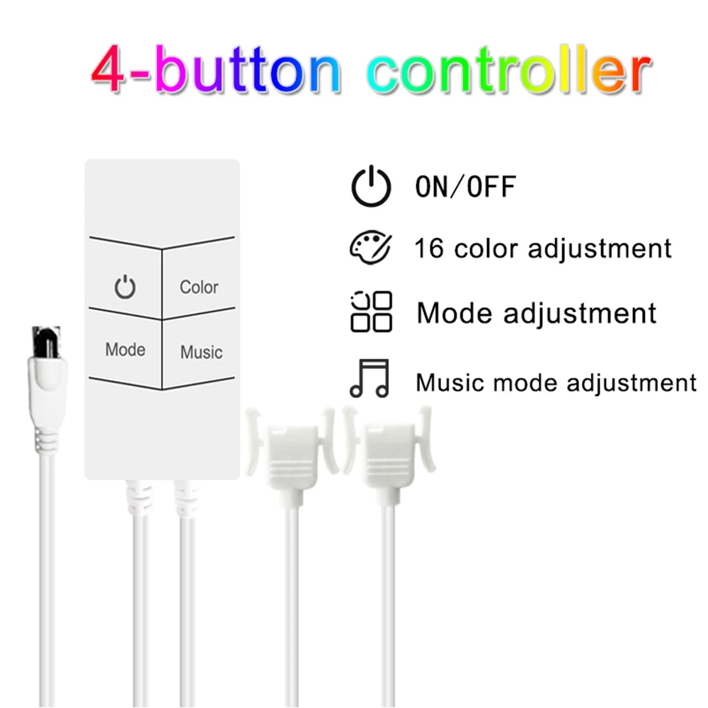 

5050 Led Strip 20M LED Strip Light led ribbon rgb led diode tape Bluetooth Controller power adapter for Home Desk Screen TV