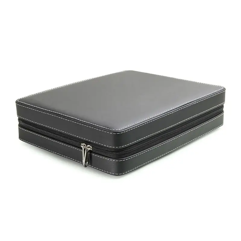 Кожаная дорожная коробочка для украшений для хранения ювелирных изделий чехол 634D