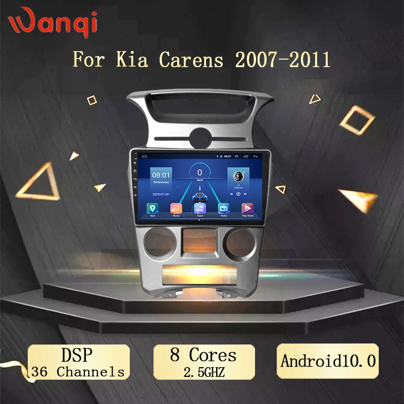 9 дюймов Wanqi Android 10 0 автомобиля DSP видео плеер для Kia Carens 2007 2011 автомобильный аудио