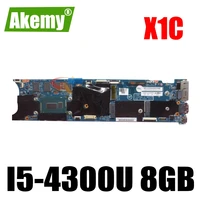 laptop motherboard for lenovo for thinkpad x1 carbon i5 4300u 8gb mainboard 00hn767 12298 2 48 4ly06 021 ddr3 new