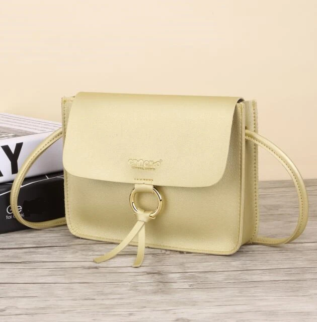 Золотой Bolsa feminina, известный бренд, мини сумки через плечо для женщин, сумки-мессенджеры, маленькие женские сумки через плечо, клатч, Сумочка для телефона - Цвет: Золотой