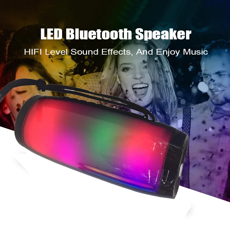 Thzio портативный динамик Hifi беспроводной Bluetooth светодиодный бас Саундбар с