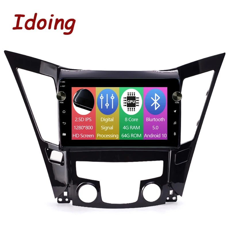 

Idoing10.2 "Автомобильный головный блок Android Радио мультимедийный плеер для Hyundai Sonata 2011-2015 2.5D GPS навигация ГЛОНАСС аудио стерео