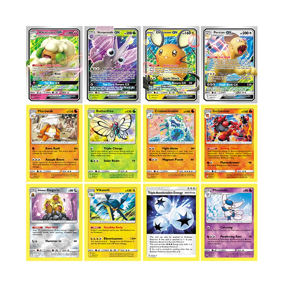 

Pokemon Card Sun & Moon Hidden Fates Evolutions Booster Collectible Trading Card 324 Pcs Style English Version Game card