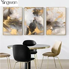 5D сделай сам, алмазная живопись, абстрактный Золотой Фон, Триптих, 3 шт., алмазная вышивка, мозаика ручной работы, вышивка крестиком, домашний декор