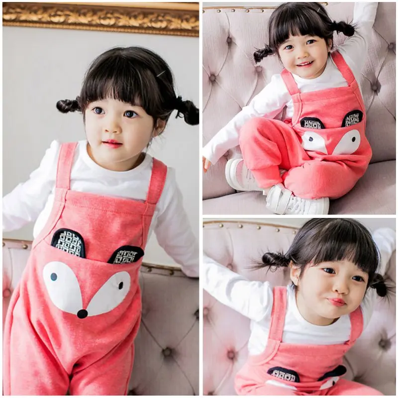 Младенческие штаны для новорожденных детские на лямках маленьких девочек и