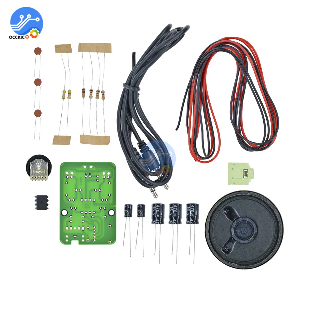 Комплект платы усилителя TDA2822M 0 25 W DC 4 5 V 9 двухканальный АУДИО стерео звуковая