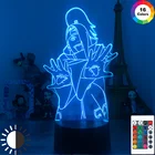 Декоративная настосветильник лампа Deidara Bomb, 3D аниме-фигурка, светодиодная иллюзия RGB, светильник для детей, подарок на день рождения, лавовые лампы, манга, украшение для спальни