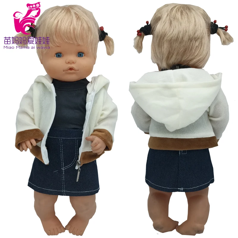 

38Cm Nenuco Doll Clothes Jackets Ropa Y Su Hermanita Reborn Baby Dolls Outfits Wear