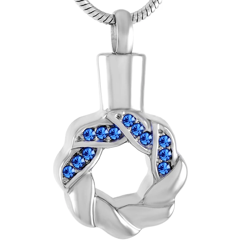 

IJD9536 Stainless Steel Cremation Exquisite memorial Round Keepsake Necklace for Ashes Urn souvenir Pendant Jewelry