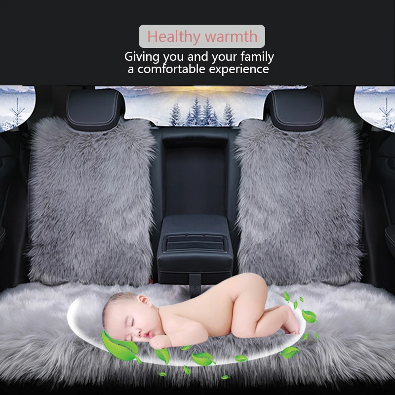 Универсальный плюшевый чехол для автомобильного сиденья теплые Чехлы