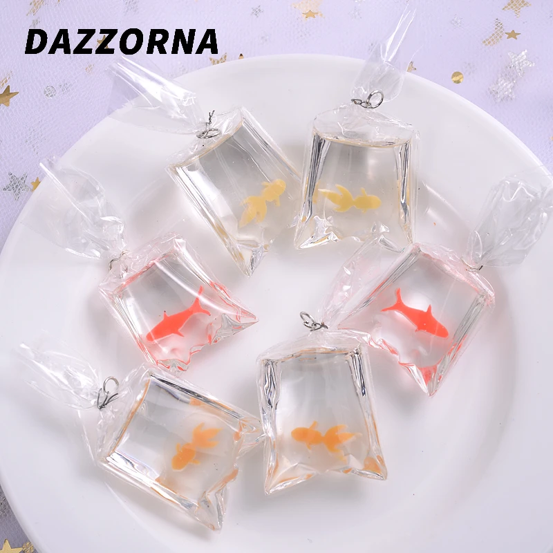Модные Акриловые Подвески в виде золотой рыбки 3 цвета 6 цветов | Украшения и