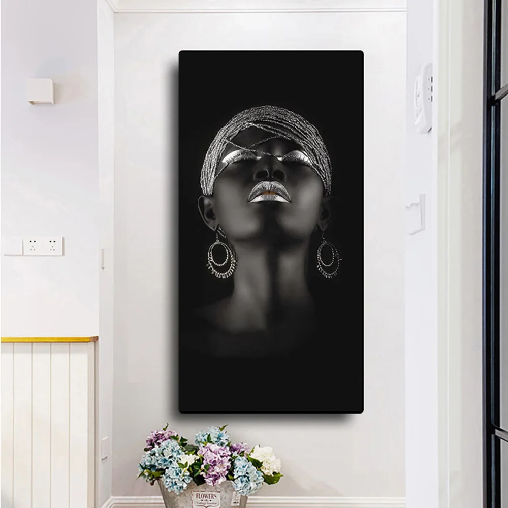 Картина на холсте с Африканской сексуальной женщиной настенные плакаты и принты
