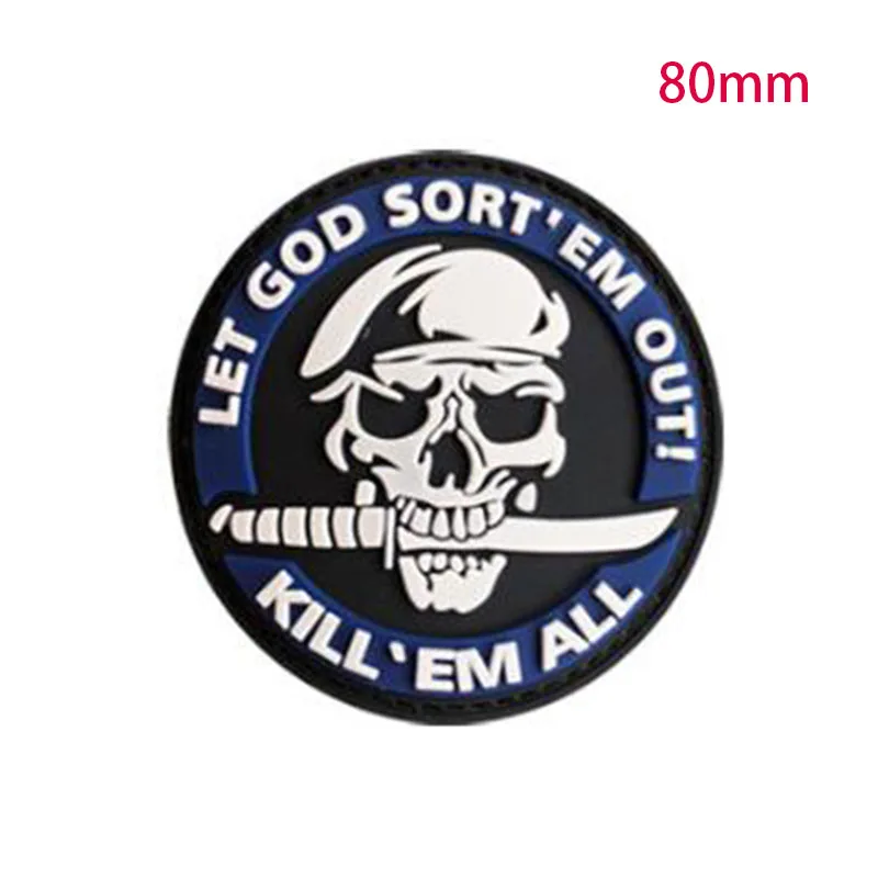 3D убивает все ПВХ нашивки Let God type Em Icon Военная Тактическая Боевая декоративная