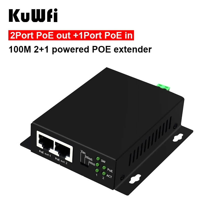 10/100 Мбит/сек 3 Порты Промышленный Ethernet сетевой коммутатор питания через медиа