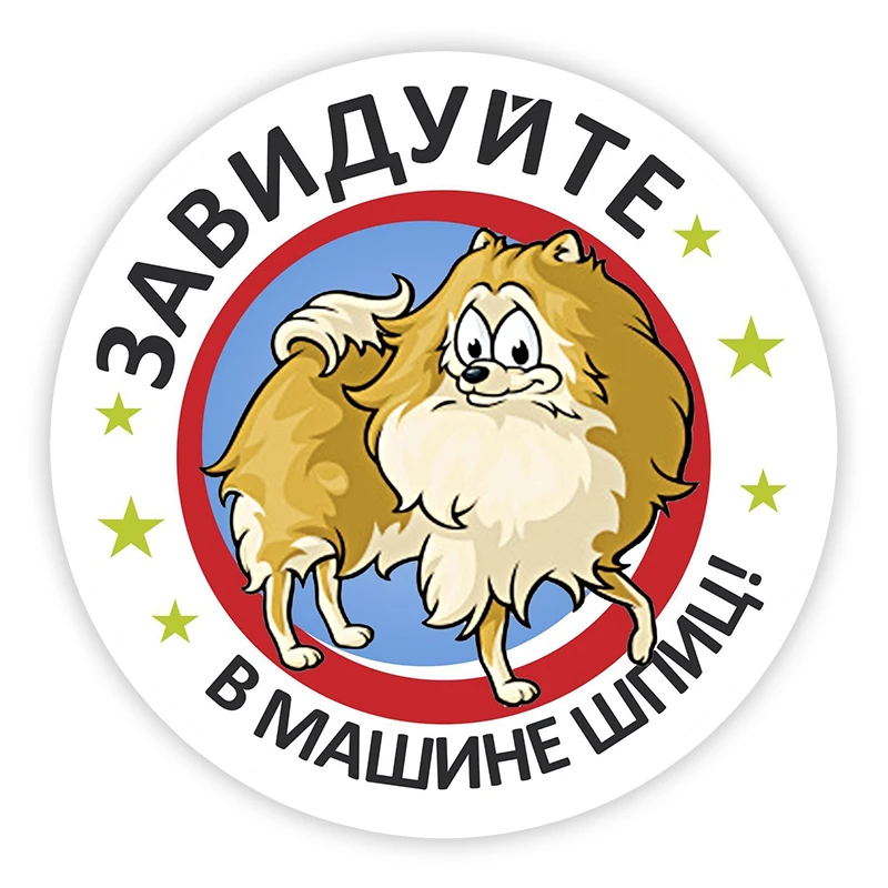 

CK21378# Self-adhesive Decal завидуйте В машине Шпиц Car Sticker Waterproof Auto Decors on Bumper Rear Window Motorcycle