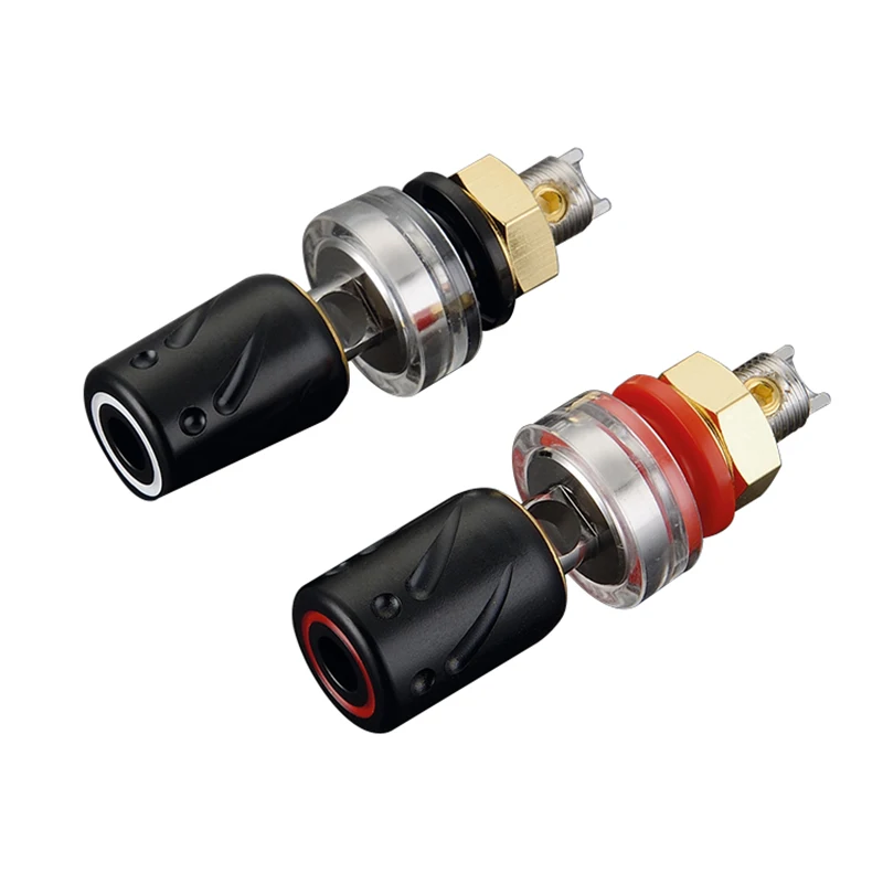 

High Quality Viborg BP603 4pcs Hifi Audio Binding Post Pure Copper Gold/Rhodium Plated Available BP603 Speaker Terminals