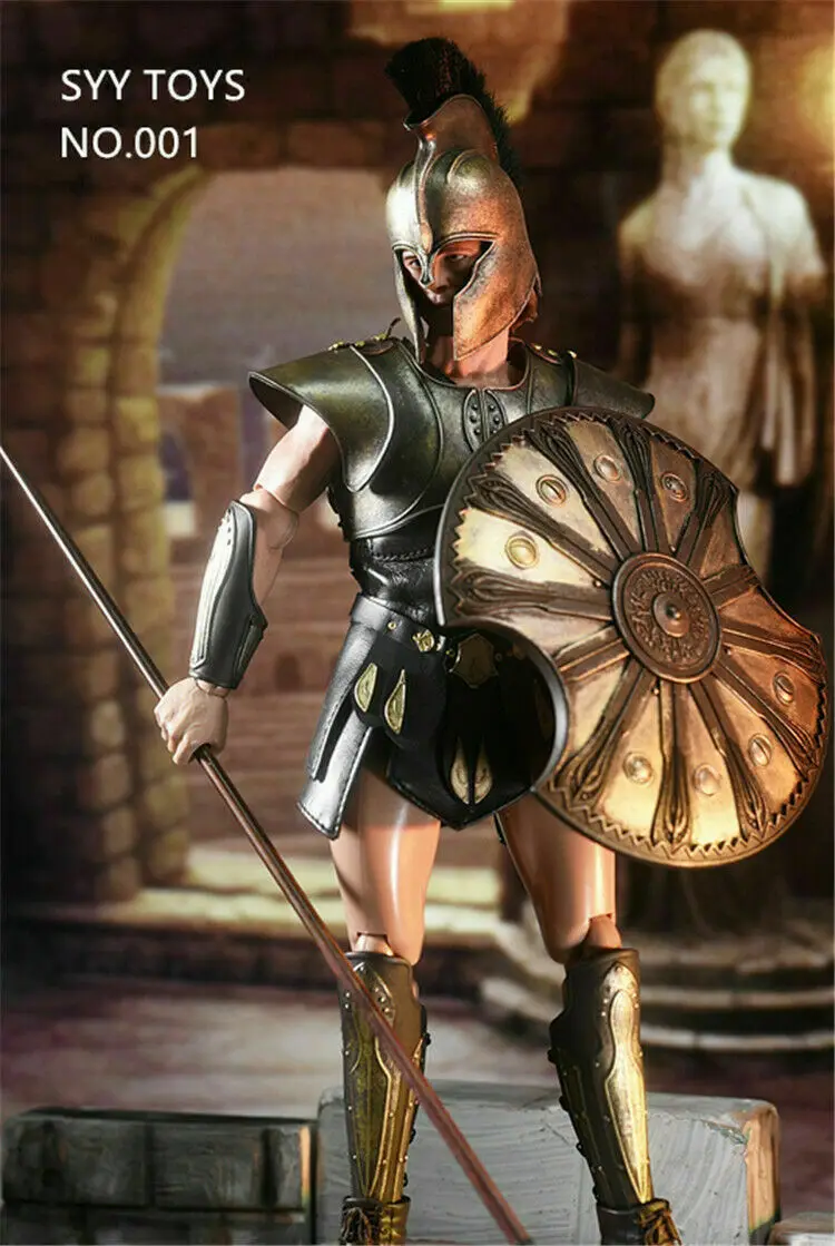 SYY TOYS NO.001 1/6 Greek Warrior Male Soldier 12&quot Full Set Action Figure Doll Model Toy For Collection | Игрушки и хобби