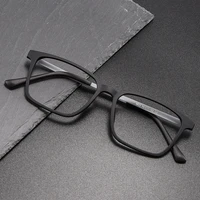 pure titanium square myopia glasses men optical large frame ultra light prescription glasses frame decorative glasses frame