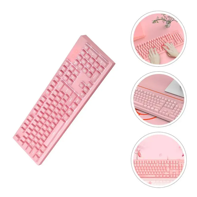 

1Pc Wired Keyboard Practical Versatile Novel Office School Supplies Computer Keyboard Computer Controller