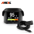 Автомобильный бортовой компьютер ANCEL A202 Obd 2, сканер OBD2, датчик расхода топлива, воды, температуры, HUD Дисплей