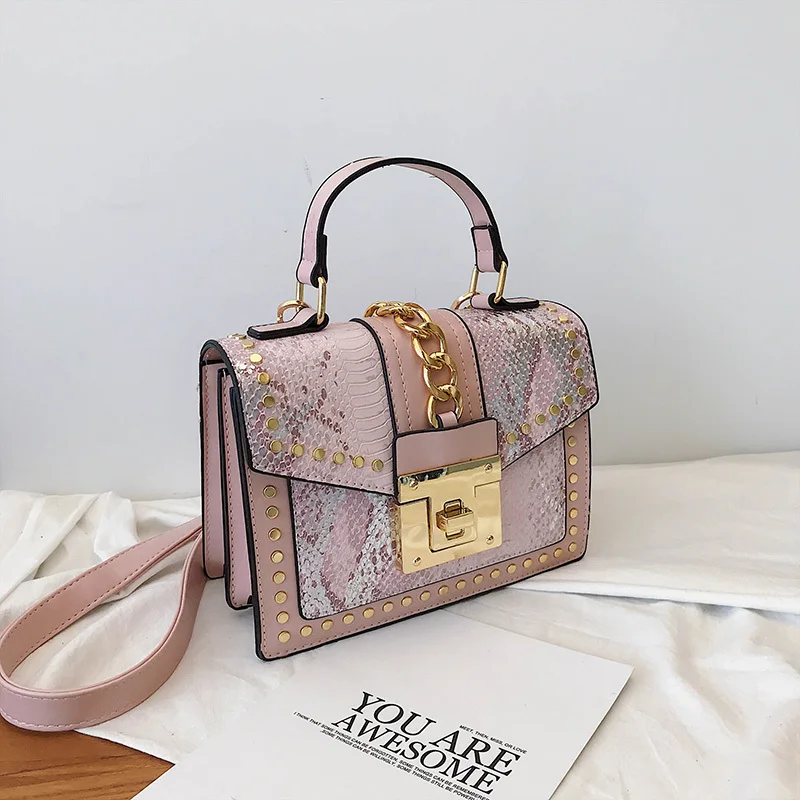 

Women's Leather Wild Messenger Bag Fashion Rhombic Chain Tassel Organ Bags Designer Famous Brand luxury handbags women bags