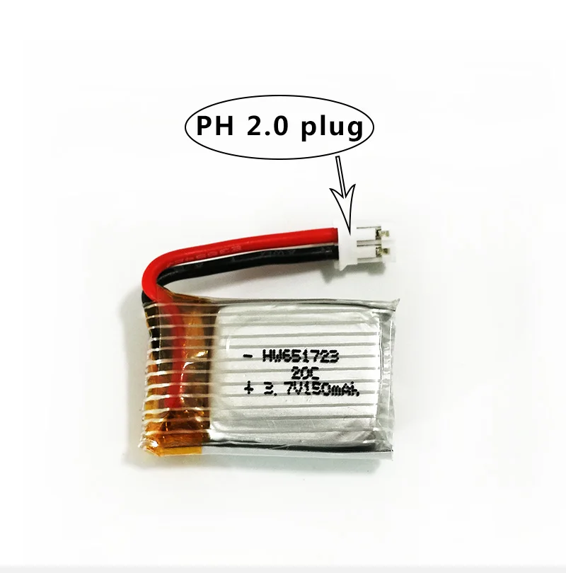 1S 3,7 V JST/XH2.54/PH2.0/SH1.25/XH4.0 штепсельная батарея для радиоуправляемого дрона
