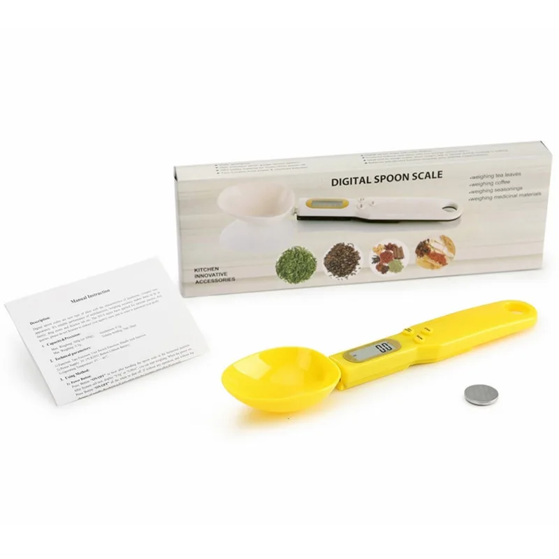 

500g 0.1g LCD Electronic Kitchen Scale Display Digital Weight Measuring Spoon Digital Spoon Scale Mini Kitchen Tool